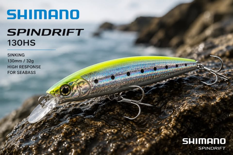 SHIMANO SPINDRIFT 130HS – Sinking Saltwater Lure